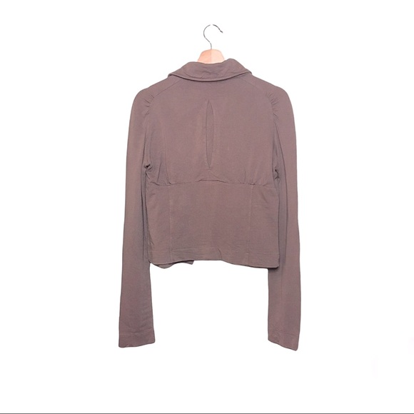 Off-Center Button Jersey Jacket - Picture 2 of 8